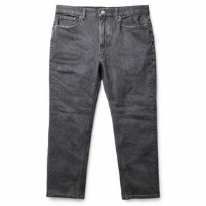 EVERLANE The Slim Fit Jean Sz 32x30 Black Organic Cotton Stretch Tapered EUC!